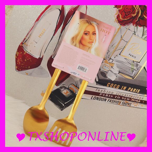 💗🍴PARIS HILTON 2pc stainless steel stool set🍴 💗NWT - Picture 6 of 6